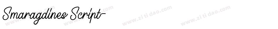 Smaragdines Script字体转换